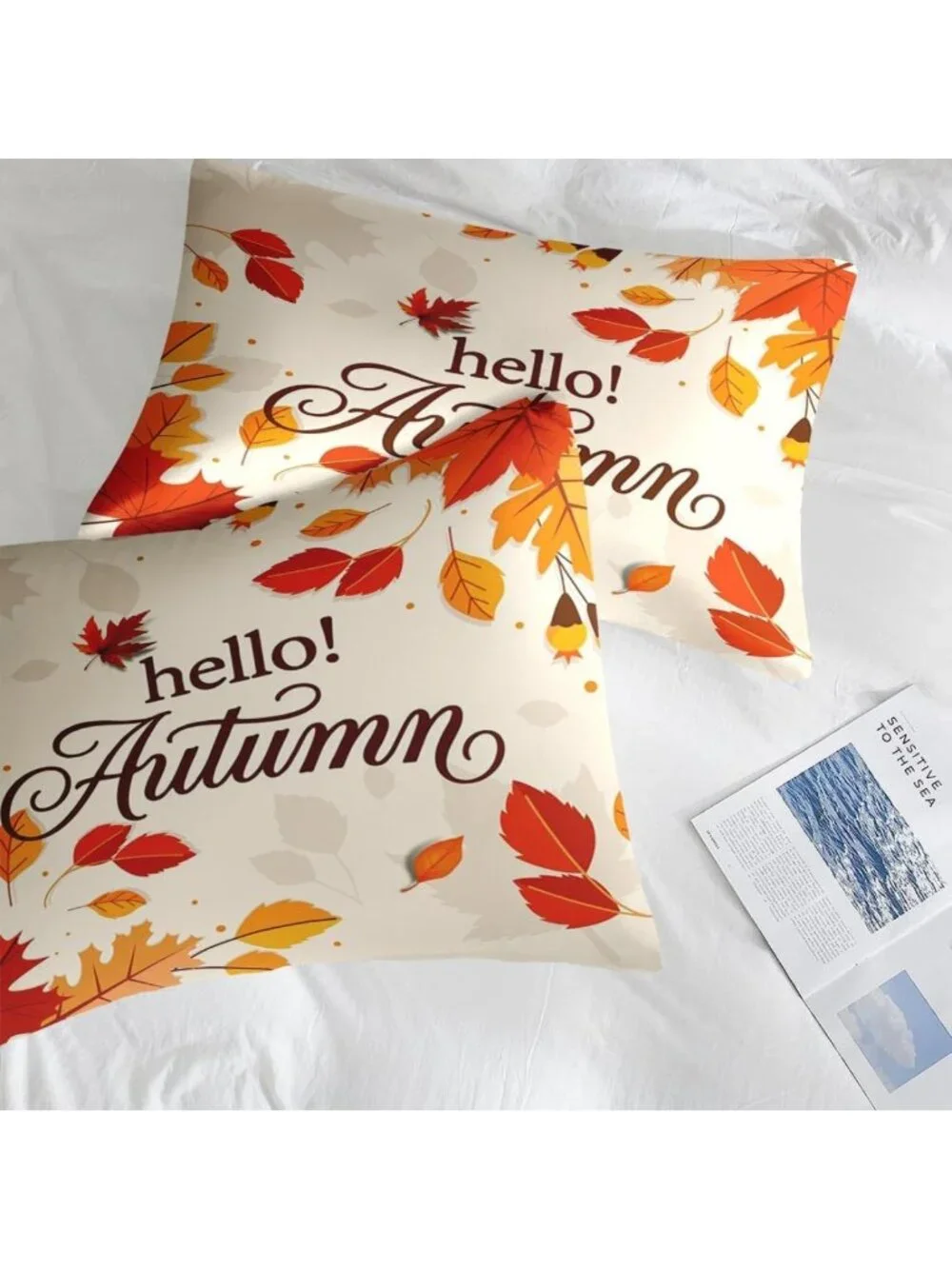 Cozy Queen Fall Comforter Set with Sheets, 7-Piece Bedding Ensemble for Autumn